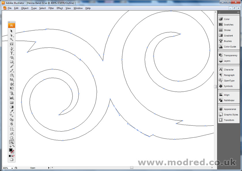 Drawing a stencil using Illustrator ModRed Design Swansea