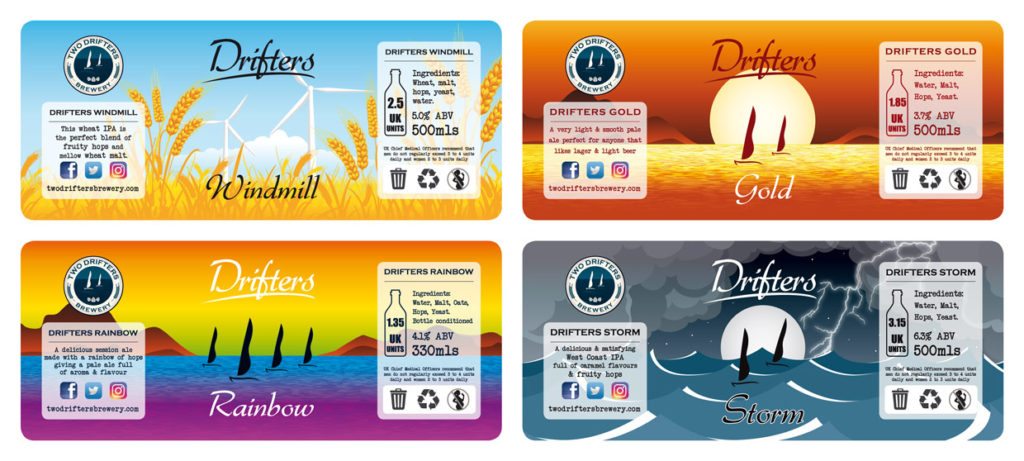 Range of Beer Label Designs