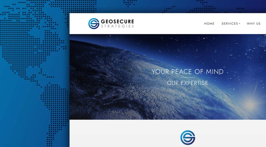 Geo Secure Strategies Logo & Web Design